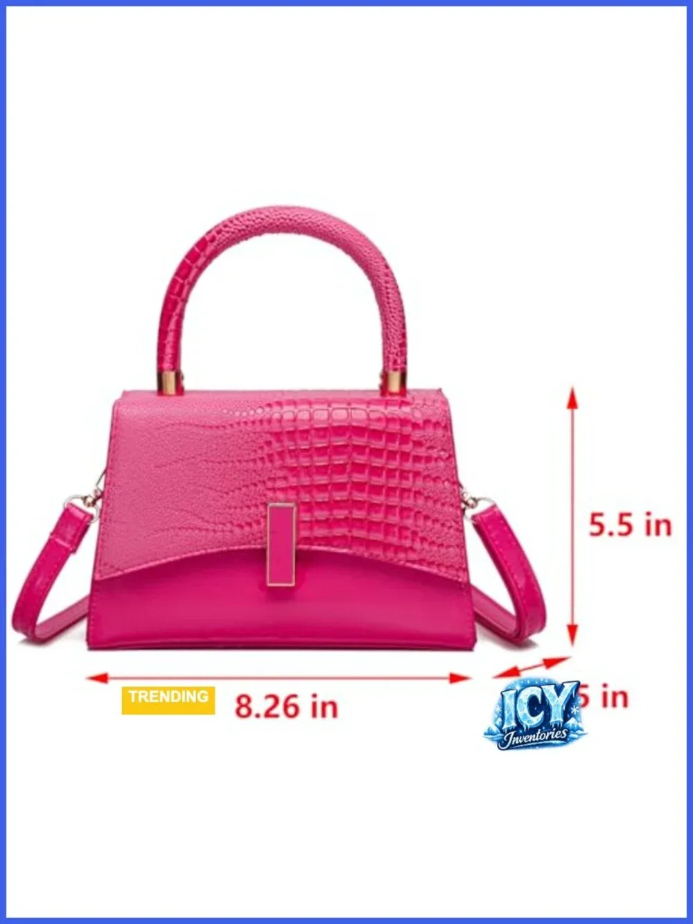 Women's Small Crossbody Bag Vegan Leather Satchel Purse
